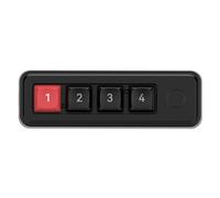 OAJABBGE Small Keypad 4 Key Mechanical Gaming Keyboard Programmable Key Double TypeC Connection With LED Lighting