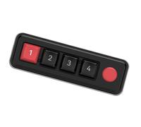 OAJABBGE Small Keypad 4 Key Mechanical Gaming Keyboard Programmable Key Double TypeC Connection With LED Lighting