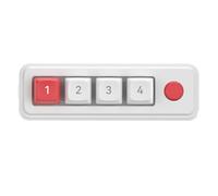 OAJABBGE Small Keypad 4 Key Mechanical Gaming Keyboard Programmable Key Double TypeC Connection With LED Lighting
