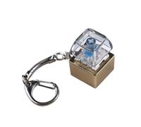 OAJABBGE Stress Relief Keychain Mechanical Keyboards Switches Tester Tool With Glowing Colorful Light Effect Alloy Base