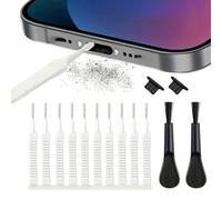 OAJABBGE Stylish Black And White Charging Port Cleaner Kits Removal Brush For Maintaining Device Performances