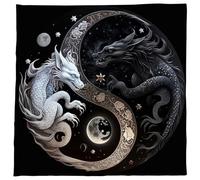 OAJABBGE Tarots Tablecloth Divinations Table Astrology Oracles Board Game Mat Square Shape Pendulums Table Deck Cloth