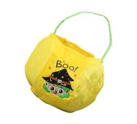 OAJABBGE Traditional Velvets Pumpkin Candy Bag Seasonal Party Essential Storage with Reinforced Handles Strong Fabric Trick Or Treats Candy