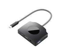 OAJABBGE USB C Hubs USB C Dock Dongle With 2 USB3.0 Port 4K 1080P 60Hz USB C Splitter HDTV 100W PD3.0 For PC/Laptop