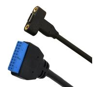 OAJABBGE USB C To IDC20P Front Panel Header To USB C Type C Female To IDC20P Female Extension Cable 5Gbps Extension Cable