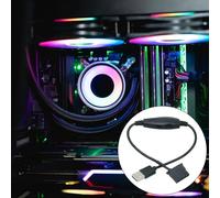 OAJABBGE USB To 4Pin 5V USB Sleeved Fan USB To 4Pin Case Fan Adapter Connector Cable Power Adapter Cable Replacement