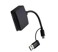 OAJABBGE USB3.0 To SATAs 2.5inch External Hard Drive Adapter Converters For HDDs Data Transfer With Two USB A And C Port External Ssds Converters