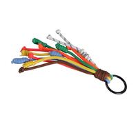OAJABBGE Vibrant Rainbow Colored Key Chain Eye Catching Rainbow Key Chain Portable Woven Key Accessory for Private Use