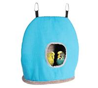 OAJABBGE Warm Bird Nest Winter Bed House Snuggle Tent Hanging Hammock Cage Tent Hideaway For Parrot Cockatiel African Greys