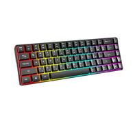 OAJABBGE Wire 68Key Compactly Mechanical Keyboard With Low Noise Designs And LED Lighting Effects Keyboard For Gamers Enthusiasts