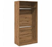 (oak, 100 x 50 x 200 cm/ 1 shelf piece) vidaXL Wardrobe Clothing Storage Hanger Clothes Cabinet Closet Engineered Wood