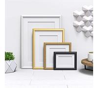 Oak 20x14" Frame for 18x12" Picture - Minimo Range Photo Picture Poster Frames with White Mount