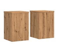 vidaXL Plant Stand 2 pcs Oak 25 x 25 x 35 cm Engineered Wood