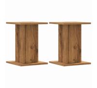 Plant Stands Garden Plant Pot Holder Flower Stand 2 pcs Engineered Wood vidaXL