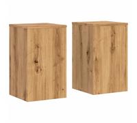 vidaXL Plant Stands 2 pcs, Plant Pot Stand for Indoor Living Room, Plant Holder for Decorative, Flower Stand Flower Pot, Artisan Oak Engineered wood