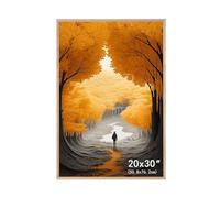 Oak 30x20 Inch Size with Clear Perspex Front Tabletop Oak 30" x 20" Picture Frame 76.2 x 50.8cm Wall Picture Frame With Hanging Hooks Wooden Frame Natural Frame