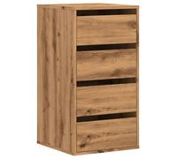 (oak, 40 x 41 x 76 cm) vidaXL Corner Chest of Drawers Storage Drawer Side Cabinet Engineered Wood