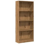 Vidaxl Bookcase Artisian Oak 60X24X143 Cm Engineered Wood