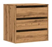 (oak, 60 x 41 x 58 cm) vidaXL Corner Chest of Drawers Storage Drawer Side Cabinet Engineered Wood