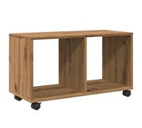 vidaXL Rolling Cabinet Artisian Oak 72x33x42.5 cm Engineered Wood