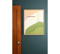 Oak 75 x 50cm Picture Frames with White Mat & Safe Plexiglass Front & Tabletop and Wall Mounting Photo Frame - 50x75cm Photo Frame