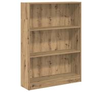 vidaXL Bookcase Artisian Oak 80X24X109 Cm Engineered Wood, Brown
