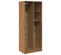 (oak, 80 x 50 x 200 cm/ 2 shelves piece) vidaXL Wardrobe Clothing Storage Hanger Clothes Cabinet Closet Engineered Wood