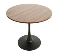 (Oak) 80cm Modern Round Wooden Dining Dinner Side Table