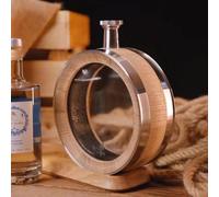 Oak Aging Barrel for Whiskey - Charred Oak with Stand and Funnel for Bourbon, Cocktails, Rum, and Tequila - Wooden Barrel for Home Distilling