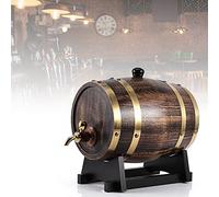 Oak Aging Whiskey Barrel,3L Oak Barrel with Faucet,Custom Whiskey Barrel for Aging Cocktail Aging, Bourbon, Scotch, Whiskey,Rum, Wine, Whiskey Barrel Bourbon Barrel Oak Spirals for Aging Whiskey