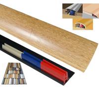 Oak B 38mm x 900mm Threshold Cover Plate Adhesive Clip System Multi Purpose Threshold Adjustable Height and Pivot