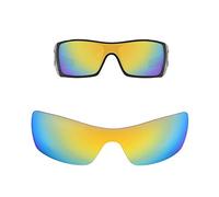 Oak&ban Mirror Polarized Replacement Lenses for Oakley Batwolf Sunglasses Gold