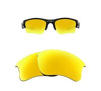Oak&ban Mirror Polarized Replacement Lenses for Oakley Flak Jacket XLJ Sunglass Gold