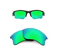 Oak&ban Mirror Polarized Replacement Lenses for Oakley Flak Jacket XLJ Sunglasses Green