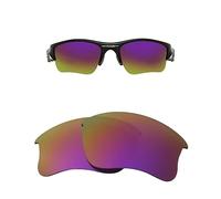 Oak&ban Mirror Polarized Replacement Lenses for Oakley Flak Jacket XLJ Sunglasses Purple