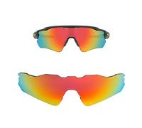 Oak&ban Mirror Polarized Replacement Lenses for Oakley Radar EV Path Sunglasses Red