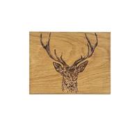 Oak Bar Board - Stag Prince by Selbrae House