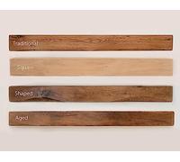 Oak beam mantel, fireplace surround mantle, floating shelf 5" x 5" x various AGED STYLE (natural, 120cm)