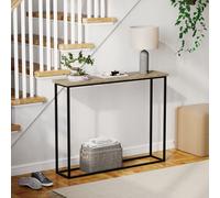 (Oak & Black) Console Table With Metal Leg, Vida Designs, Modern Hallway Table