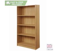 Essentials Tall Bookcase - Oak, Brown