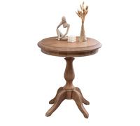 Oak Coffee Table, American Retro Sofa Side Table/small Round Table/bedside Table/telephone Table, for Balcony Living Room Balcony Bedroom (Color : B)