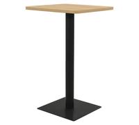 (oak colour, 78.5 x 78.5 x 107 cm) vidaXL Bistro Table Dining Coffee Dinner Table Dark Ash/Oak Colour Multi Sizes