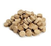 Oak cross grain plug screw cover (50, 19mm)