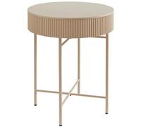 Oak-Effect Bedside Table With Hidden Storage Drawer - Small Side Table