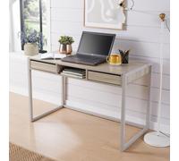 Toronto 2 Drawer Industrial Computer Desk Home Source Brown One Size