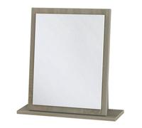 Oak Effect Rectangular Wall-Mounted Framed Mirror, (H)50.5Cm (W)48Cm
