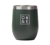 Oak & Ember Treka Insulated Wine Tumbler with Lid, 350ml 12oz Stainless Steel Cup, Double Wall Stemless Wine Glass for Outdoor Drinks, Picnic, Camping, Garden, Travel, Hot & Cold Drinks