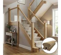 Oak Handrail Duchess 1.2M - 10mm Groove For Glass Panels Uk Manufactured Traditional Products Ltd