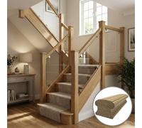 Oak Handrail Duchess 1.2M - No Groove Uk Manufactured Traditional Products Ltd