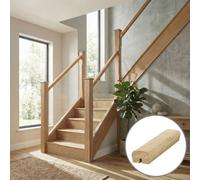 Oak Handrail Modern 3.0M - 8mm Groove For Glass Panels Uk Manufactured Traditional Products Ltd